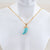 Minimalist Unisex Diamond Metal Horn-Shape Zircon Necklaces