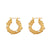 Fashion Pearl Geometric Stainless Steel 18K Gold Plated Earrings