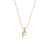 Fashion Letter Number Text Stainless Steel 18K Gold Plated Necklaces