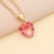 Women Minimalist Heart Alloy Electroplating Necklaces