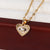 Moderate Luxury Heart Copper Necklaces