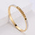 Japanese / Korean Women Metal Diamond Fruit Stainless Steel Bangles