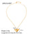 IG Style Pearl Geometric Stainless Steel 18K Gold Plated Necklaces