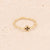 Women Crown Moon Star Copper Zircon Inlay Rings