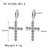 IG Style Cross Geometric Stainless Steel Electroplating Earrings