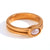 Women Fashion Circle Geometric Stainless Steel 18K Gold Plated Rings