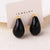 Fashion Droplet Droplet Copper Electroplating Stud Earrings