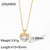 IG Style Heart Geometric Stainless Steel 18K Gold Plated Necklaces