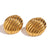 Fashion Ellipse Geometric Stainless Steel 18K Gold Plated Stud Earrings