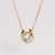 Expressive Ellipse U-Shape Stainless Steel Electroplating Necklaces