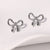 Minimalist Bowknot Bowknot Stainless Steel Electroplating Stud Earrings