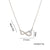 Moderate Luxury Number Letter Text Titanium Steel 18K Gold Plated Necklaces