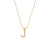 Fashion Letter Number Text Stainless Steel 18K Gold Plated Necklaces