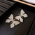 Luxurious Butterfly Geometric Chinese Zodiac Animal Copper Oil Dripping Earrings