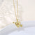 Women Japanese / Korean Heart Stainless Steel Electroplating Necklaces