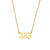 Fashion Number Geometric Stainless Steel 18K Gold Plated Necklaces