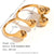 Expressive Fashion Circle Geometric Stainless Steel 18K Gold Plated Rings