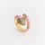 Women Diamond Metal Animal Snake Shape Copper Rings