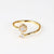 IG Style Women Crown Heart Circle Copper Electroplating Rings