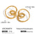 Minimalist Circle Geometric Stainless Steel Electroplating Earrings