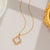 Korean Flower Stainless Steel 18K Gold Plated Necklaces