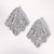 Irregular Pleated Stainless Steel Electroplating Stud Earrings