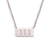 Minimalist Quadrilateral Geometric Stainless Steel Electroplating Necklaces