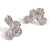 Fashion Leaf Geometric Stainless Steel 18K Gold Plated Stud Earrings