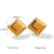 IG Style Square Geometric Stainless Steel Electroplating Earrings