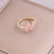 Women Metal Bowknot Copper Electroplating Rings