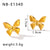 IG Style Butterfly Geometric Stainless Steel Electroplating Earrings