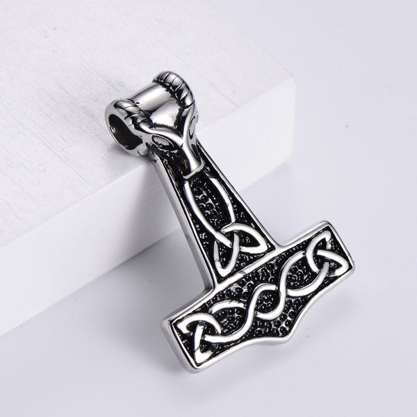 Men Metal Retro Vintage Stainless Steel Polishing Pendants