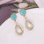 Women Retro Metal Vintage Droplet Alloy Earrings