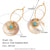 Fashion Circle Geometric Stainless Steel 18K Gold Plated Earrings