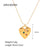 IG Style Heart Stainless Steel 18K Gold Plated Necklaces