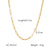 IG Style Chain Geometric Stainless Steel Electroplating Necklaces