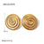 IG Style Circle Geometric Stainless Steel 18K Gold Plated Earrings