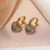 Minimalist Heart Geometric Copper Electroplating Earrings