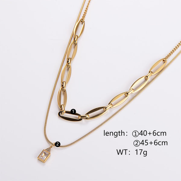 IG Style Chain Stainless Steel Electroplating Necklaces