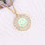 Women Retro Vintage Metal Smile Copper Oil Dripping Pendants