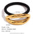 Fashion Circle Titanium Steel Electroplating Hair Ties