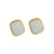 Fashion Quadrilateral Geometric Stainless Steel Electroplating Stud Earrings