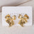 Moderate Luxury Bowknot Bowknot Copper Diamond Inlay Stud Earrings