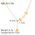 IG Style Fan-Shape Geometric Stainless Steel Electroplating Necklaces