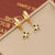 Expressive Butterfly Heart Chinese Zodiac Animal Star Stainless Steel Oil Dripping Earrings