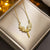 IG Style Animal Chinese Zodiac Titanium Steel 18K Gold Plated Necklaces