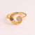 Refreshing Women Moon Star Copper Electroplating Rings