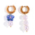 Fashion Flower Stainless Steel 18K Gold Plated Earrings