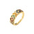 IG Style Women Geometric Copper Inlay Rings