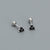 925 Sterling Silver Minimalist Polka Dot Geometric Silver Electroplating Stud Earrings